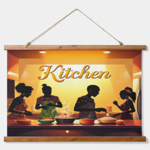 Tapisserie murale en bois