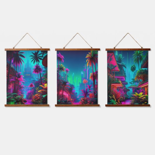 Tapisserie murale en bois (Tripler)