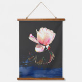 Tapisserie murale en bois avec conception de lys d (Recto)