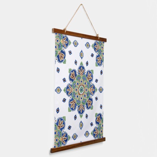 Tapisserie murale en bois avec design médaillon (Angulaire)