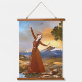 Tapisserie murale en bois de la danseuse arménienn (Recto)