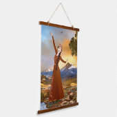 Tapisserie murale en bois de la danseuse arménienn (Angulaire)