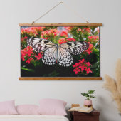 Tapisserie murale en bois de papillon (Chambre à coucher)