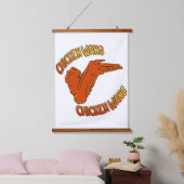 Tapisserie murale en bois de poule (Chambre à coucher)