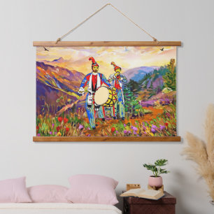 Tapisserie murale en bois de Zurna Dawola