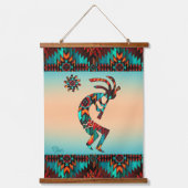 Tapisserie murale en bois Kokopelli du sud-ouest (Recto)