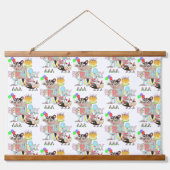 Tapisserie murale en bois Possum Anniversaire (Devant)