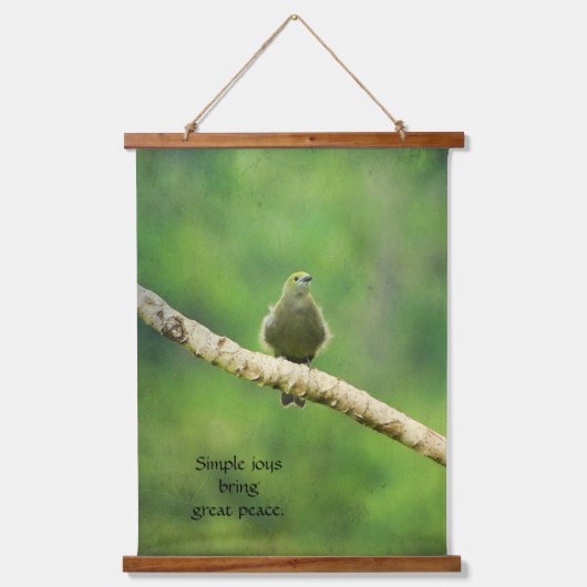 Tapisserie murale en bois simple Joys (Recto)