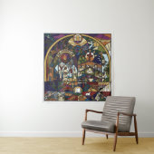 Tapisserie murale en couleur complète (En situation)