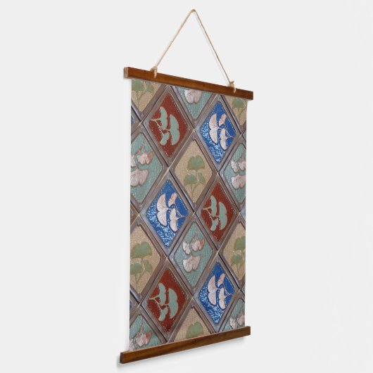 Tapisserie murale, feuilles Gingko (Angulaire)