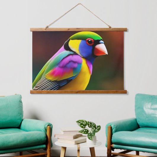 Tapisserie murale Gouldian Finch (Salon)