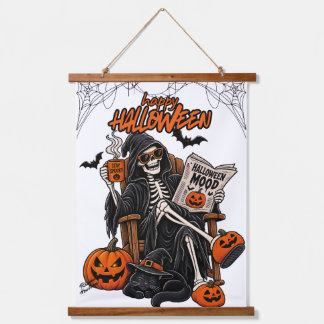 Tapisserie murale halloween château effrayant