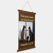 Tapisserie murale irlandaise en bois (Angulaire)