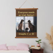 Tapisserie murale irlandaise en bois (Chambre à coucher)