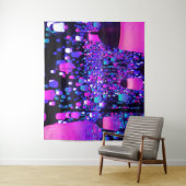 Tapisserie murale japonaise en néon (En situation)