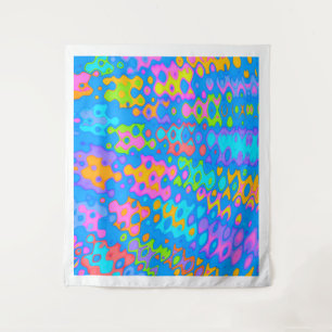 Tapisserie murale Lava Lamp Blobs Rétro