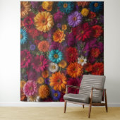 Tapisserie murale moderne de fleurs comme toile de (En situation)