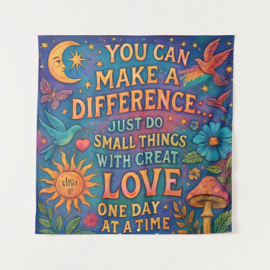 TAPISserie MURALE POUR FAIRE UNE DIFFÉRENCE (Devant (Horizontal))