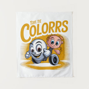Tapisserie murale vibrante de style Pop Art pour C