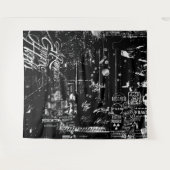 Tapisserie noire et blanche (Devant (Horizontal))