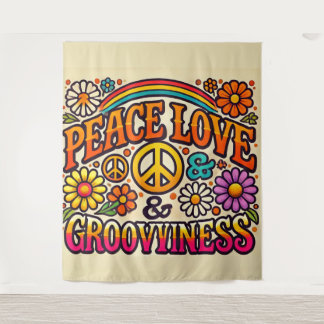 Tapisserie Paix, Amour & Grooviness