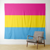 Tapisserie Pansexual de mur de drapeau (extra (En situation (horizontale))