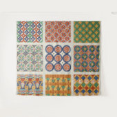 Tapisserie persane de mur de tuile de mosaïque (Devant (Horizontal))