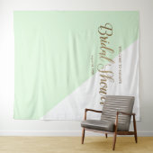 Tapisserie personnalisée Chic Green Gold (En situation (horizontale))