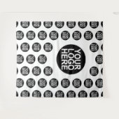 Tapisserie personnalisée du logo de l'entreprise c (Devant (Horizontal))