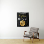 Tapisserie personnalisée pour anniversaire de sobr (En situation)