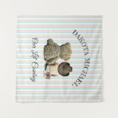 Tapisserie personnalisée pour bébé (Devant (Horizontal))