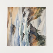 Tapisserie Plage de la côte de l'Oregon Paysage na (Devant (Horizontal))