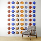 Tapisserie Planets 88" x 104" (En situation)