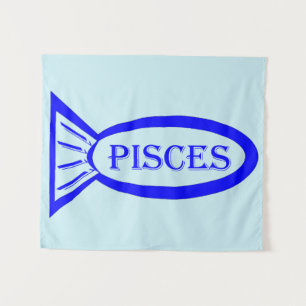 Tapisserie Poisson Signe Astrologique Poissons