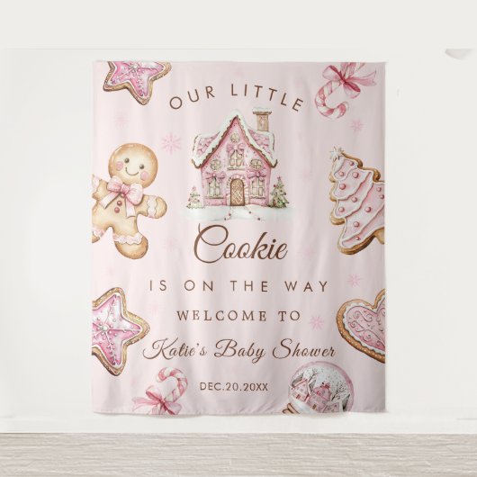 Tapisserie pour Baby Shower Fille Gâteau Sec de No (Devant)