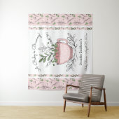 Tapisserie pour Baby Shower sur le thème de la Fêt (En situation)