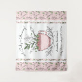 Tapisserie pour Baby Shower sur le thème de la Fêt (Devant)