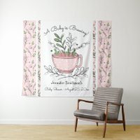 Tapisserie pour Baby Shower sur le thème de la tas