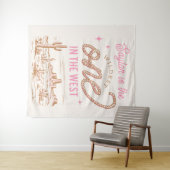 Tapisserie pour la première année de Cowgirl (En situation (horizontale))