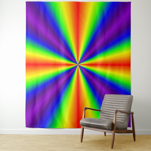 Tapisserie Rainbow Cross (En situation)