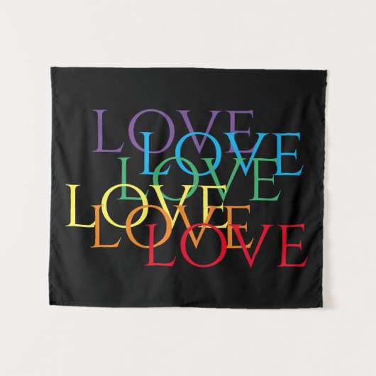 Tapisserie RAINBOW LOVE II (Devant (Horizontal))