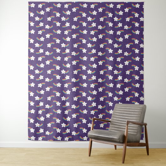 Tapisserie Rainbow Stars (En situation)