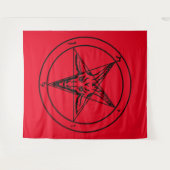 Tapisserie Red Baphomet (Devant (Horizontal))