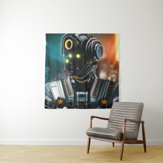 Tapisserie Robot 3 (En situation)
