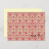 Tapisserie rose ~ Carte postale (Devant / Derrière)