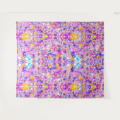 Tapisserie rose et bleu arrosée (Devant (Horizontal))