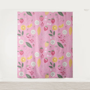 Tapisserie Rose Fraise & Florale