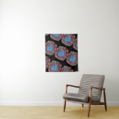 TAPISSERIE ROSE ROSE NOIRE DE COULEUR MODERNE (En situation)