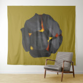 Tapisserie Rouge Chaud (En situation (horizontale))