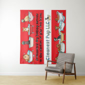 Tapisserie rouge CPup (En situation)